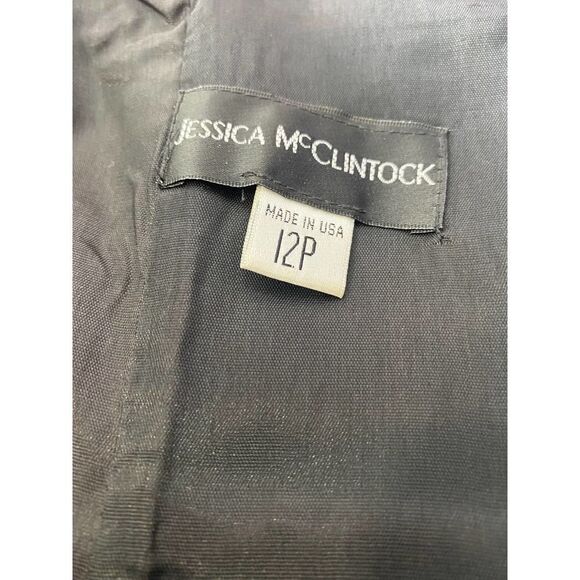 Vintage Jessica McClintock Strapless Cocktail Dress sz 12p - Picture 9 of 9